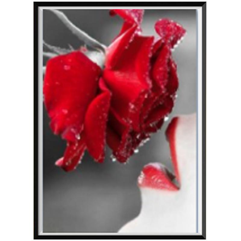 5D DIY Алмазная картина Красивые цветы Фотографии Алмазная вышивка Набор для вышивки крестом Полный горный хрусталь Мозаика Домашний декор