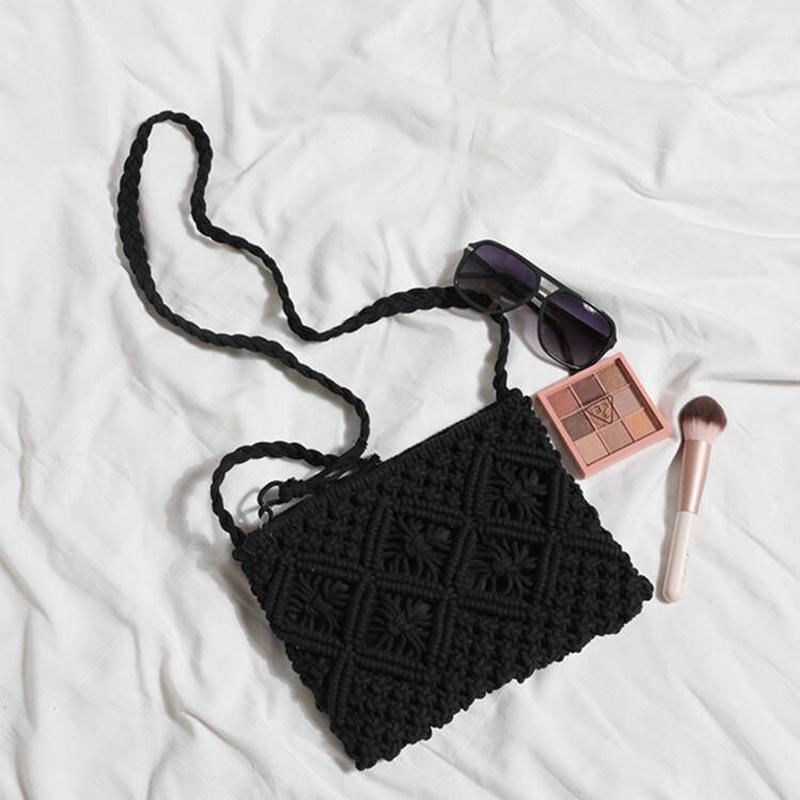 Модные плетеные сумки через плечо Соломенные летние женские плетеные сумки кроссбоди Пляжная дорожная сумка Женская сумка Женские сумки-мессенджеры Bolsa KTY
