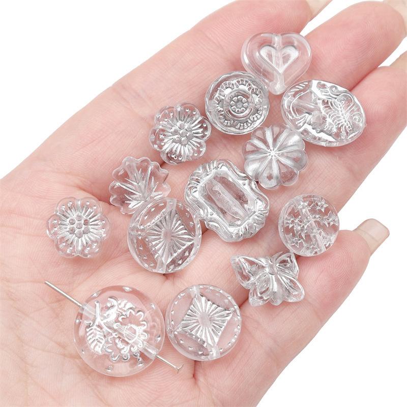 Акриловые прозрачные винтажные матовые золотые бусины ручной работы браслет ожерелье бусины бусины ювелирные изделия аксессуары подвески аксессуары