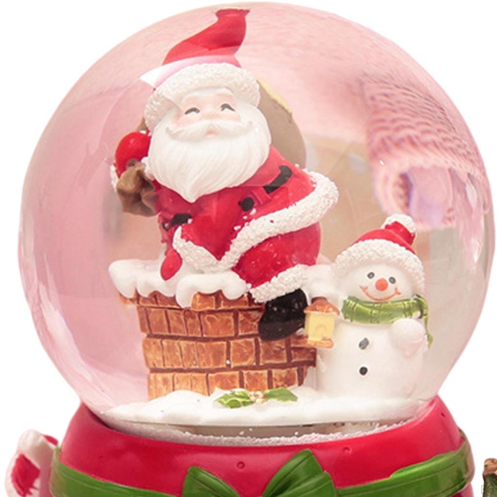 Шар Снежный шар Музыкальный Световой Снежинка для Рождества Новогодние Подарки