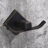 Robe Hooks Modern Style Copper Black Bathroom Hangings Black Towel Rack Clothes Hook Home Decoration Bathroom Hardware WF-92501R