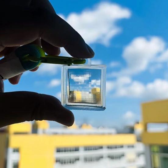 Пиксельный объектив брелок подвеска фотография оптический дизайн Pixel World фотография инструмент