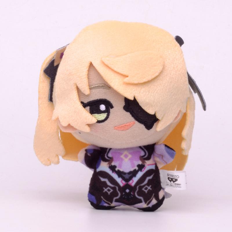10cm Genshin Impact Tartaglia Zhong Li Yae Miko Venti Xiao Eula Razor Plush Pendant Toy Doll Backpack Accessorie Gift