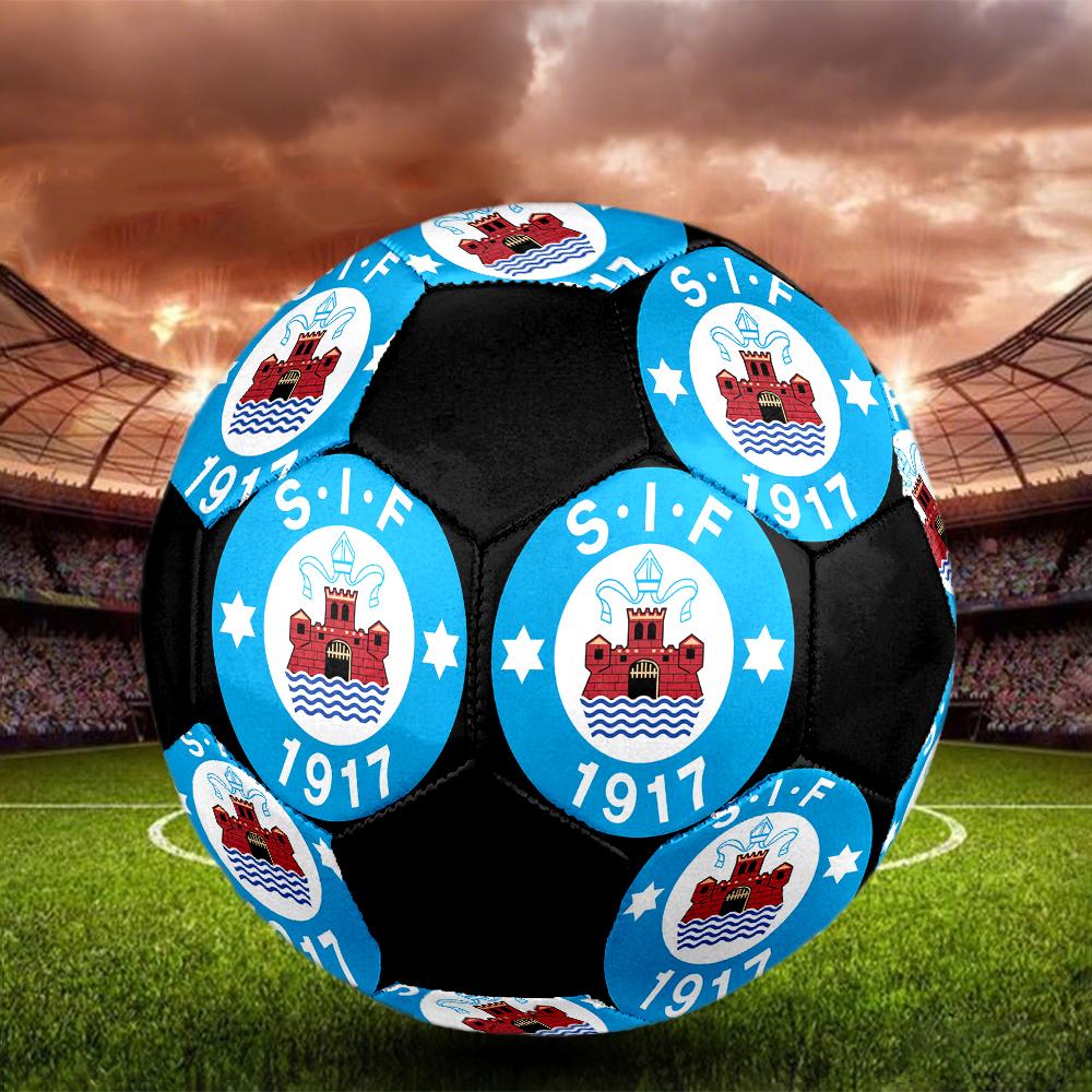SIZE 5 Silkeborg IF Soccer Ball Colorful All Ages Machine Stitched PVC Competition Ready Durable High-Bounce