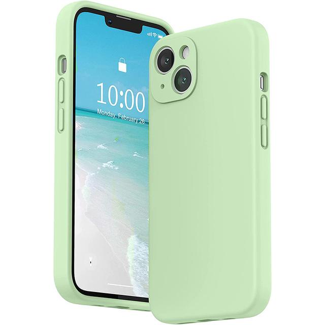 Жидкий силиконовый мягкий чехол для iPhone 15 14 Plus 13 11 12 Pro Max Mini X XR XS Full Lens Protection Cover Shell