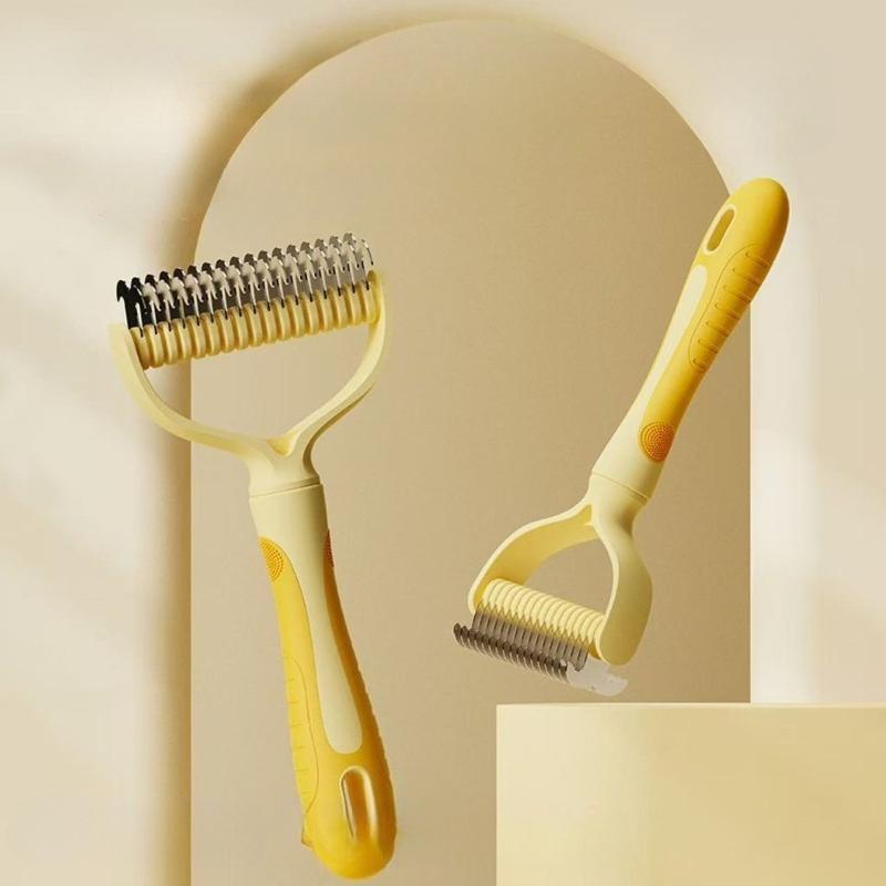 Dog Scratcher Comb Brush Long Hair Open Knots Remove Floating Self Cleaning Puppy Massage Brush Comb Pet Accessories