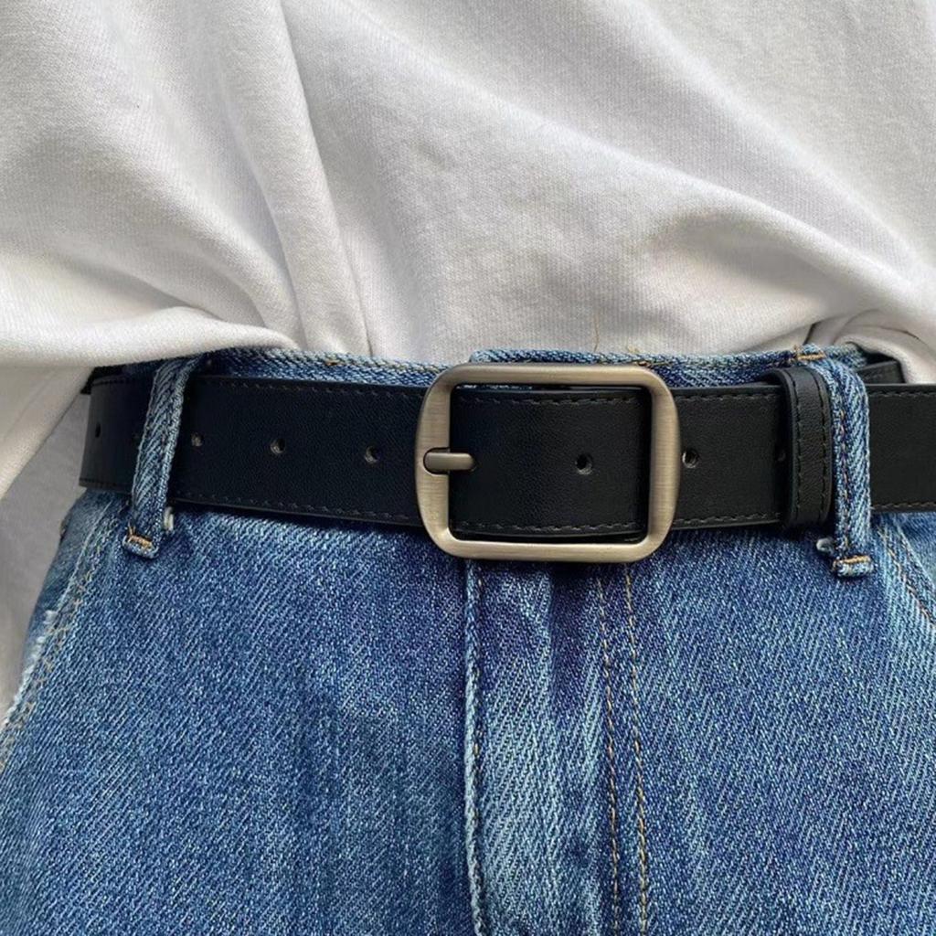 Ремень Yousheng Unisex Retro с несколькими отверстиями, регулируемый дизайн, джинсовый ремень в стиле вестерн, ремень из искусственной кожи