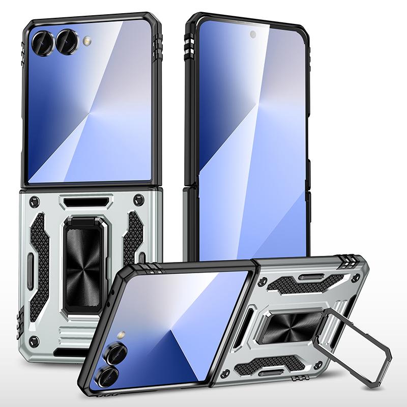 Применимо к чехлу для мобильного телефона Samsung Z Flip 1, металлический держатель-кольцо, чехол zflip1 складной противоударный