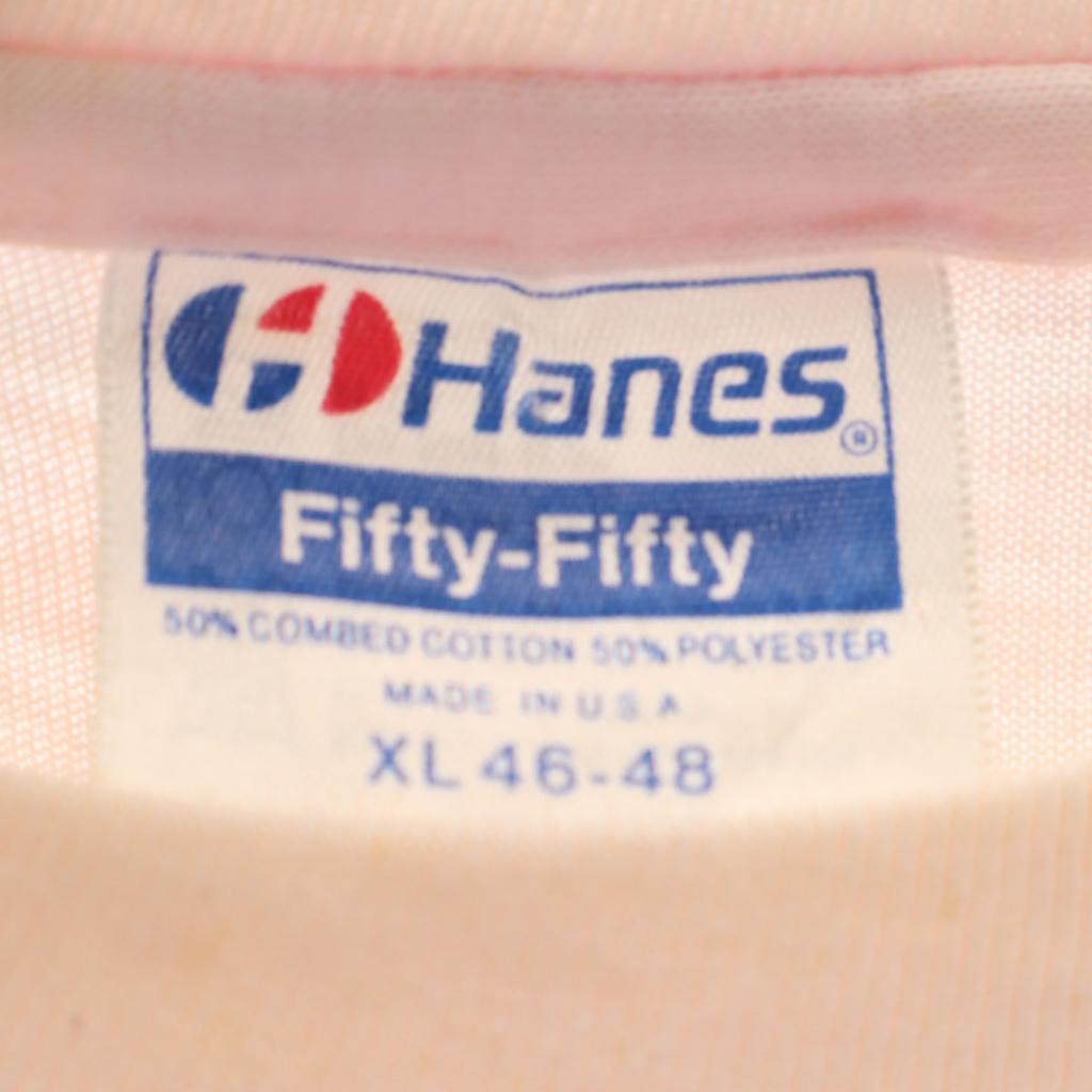 Hanes 80s 90s Old USA made duck Short sleeve Single Stitch Print T-shirt Men's Used