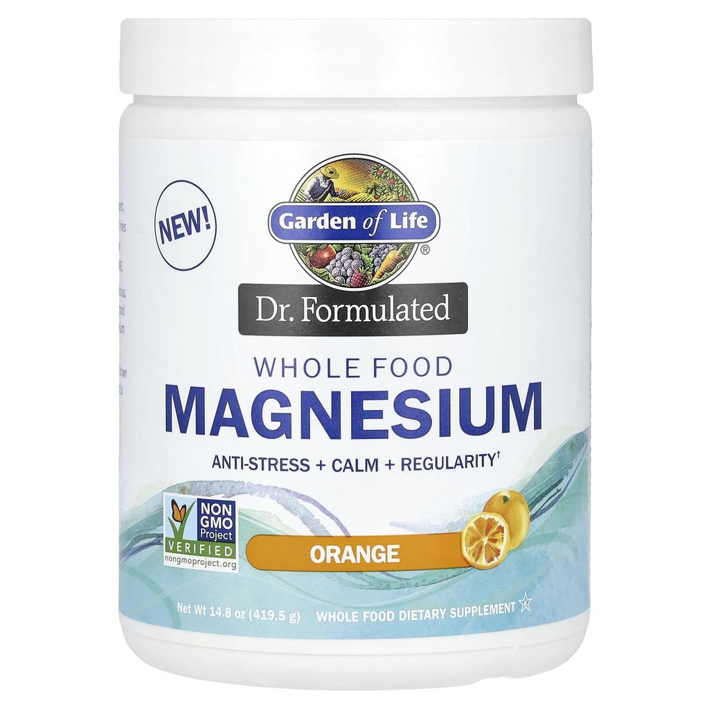 Physician Formulated, Natural Food Magnesium, Orange, 419.5g (14.8oz)