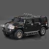 New 1/18  Hummer H2 Highway 61 SUV Alloy Car Model Die-cast Metal Toy Large Off-road Vehicle Car Model Simulation Sound and Light Boys Gift