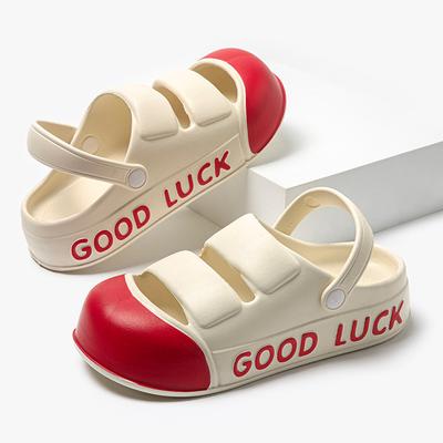 Модные летние женские шлепанцы EVA, платформа, клоги, уличные пляжные сандалии, садовая обувь, смешанные цвета, удобная домашняя обувь для помещений, женская