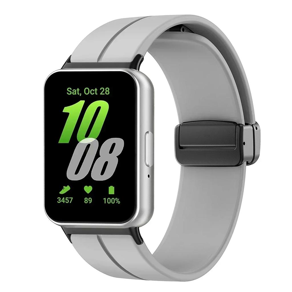 Silicone Strap For Samsung Galaxy Fit3 Watch Band Magnetic Buckle Wristband For Samsung Galaxy Fit 3 Bracelet Replacement Correa