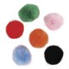 Pompoms, Assorted, 15 Mm, 60 Pcs