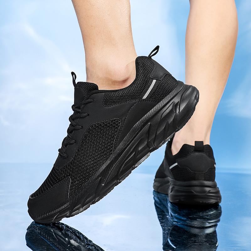 Fashion Men's Running Shoes Lightweight Summer Breathable Sports Sneakers Mesh Rubber Sole Non Slip Walking Shoes for Man Size 48