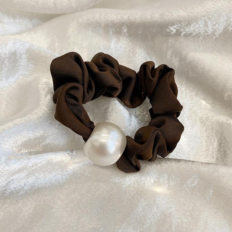 Женская эластичная резинка-скранчи со стразами, леопардовая, кофейная и черная