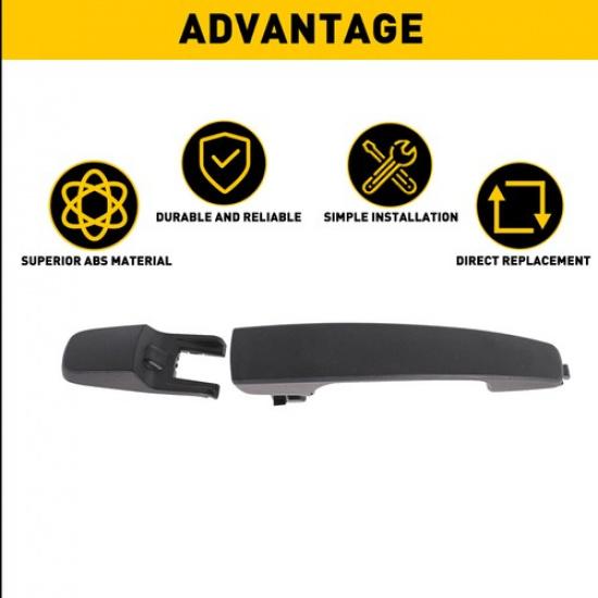 Exterior PASSENGER Side Door Handle and Bracket Primed for 2008-2011 Ford Focus