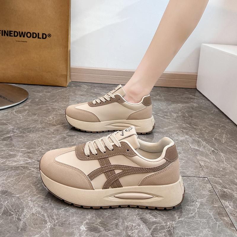 Ins Korean Version of the New Dad Shoes for Women 2025 Spring Student Running Sports Platform Heightening Casual Shoes for Women G6806