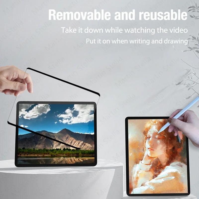 Магнитная защитная пленка для экрана типа "бумага" для iPad 9 8 7 6 5 9-го поколения 10 iPad Pro 11 12.9 10.5 9.7 Air 5 4 13 2024 Mini 6 Пленка