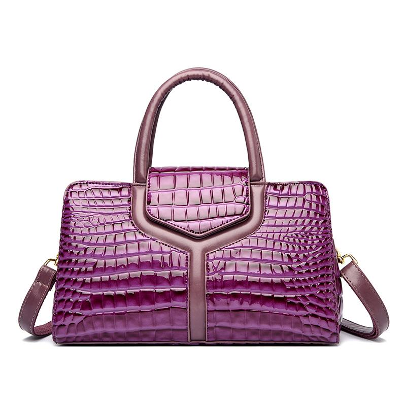Fashion Crocodile Pattern Women Luxury PU Leather Handbag Female Design Shoulder Messenger Bag Large capacity Casual Ladies Tote