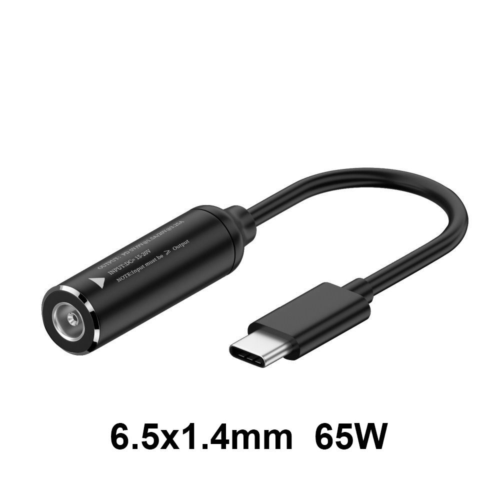 Professional Laptop Charger Connector DC To Type C PD 65W Power Adapter Converter