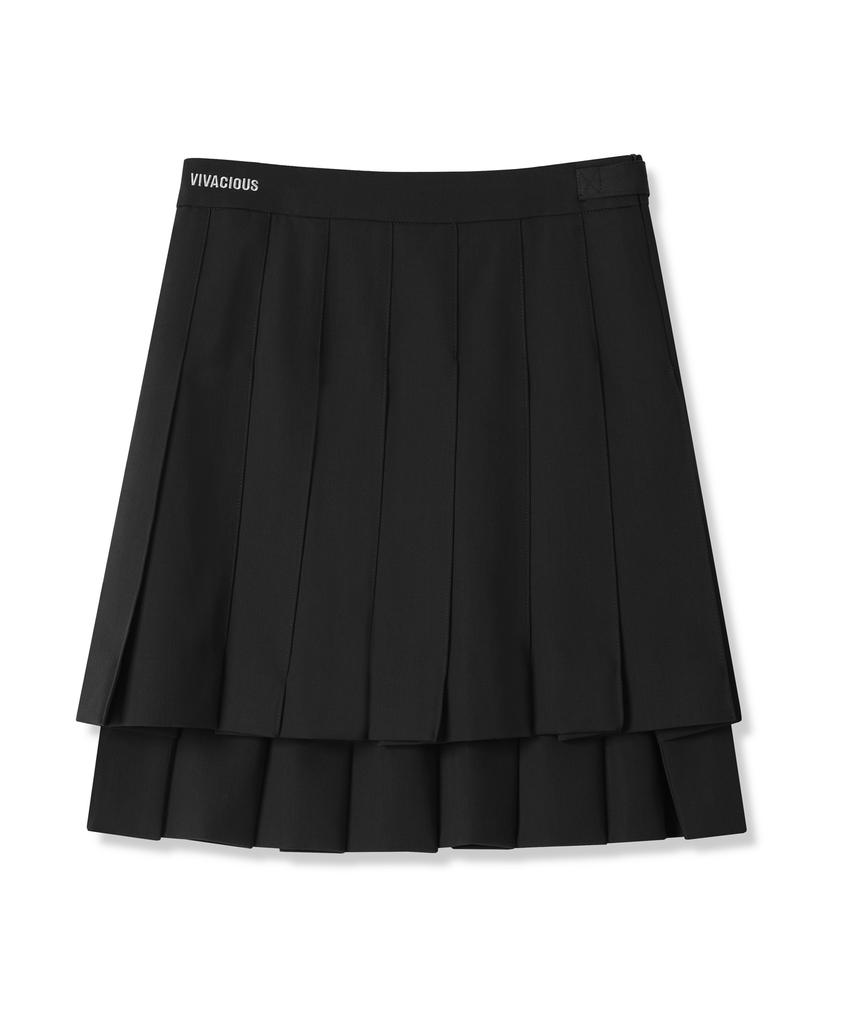 Viva Sers Boy Unbalanced Skirt - 2Col