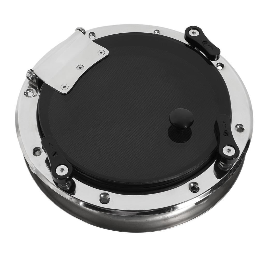 10 Inch Boat Round Porthole Window Inward Opening Stainless Steel Tempered Glass Porthole Window with Screen and Fixed