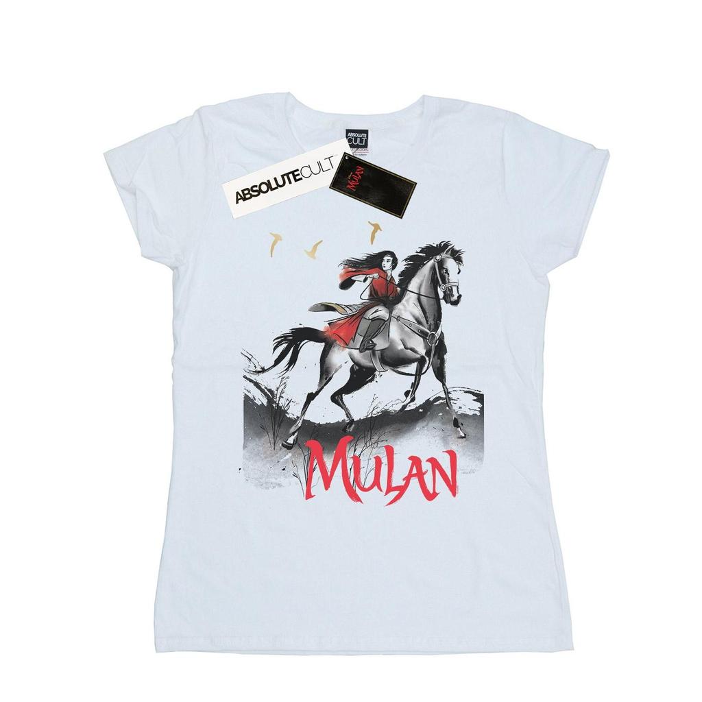 Disney Womens/Ladies Mulan Movie Stride Cotton T-Shirt