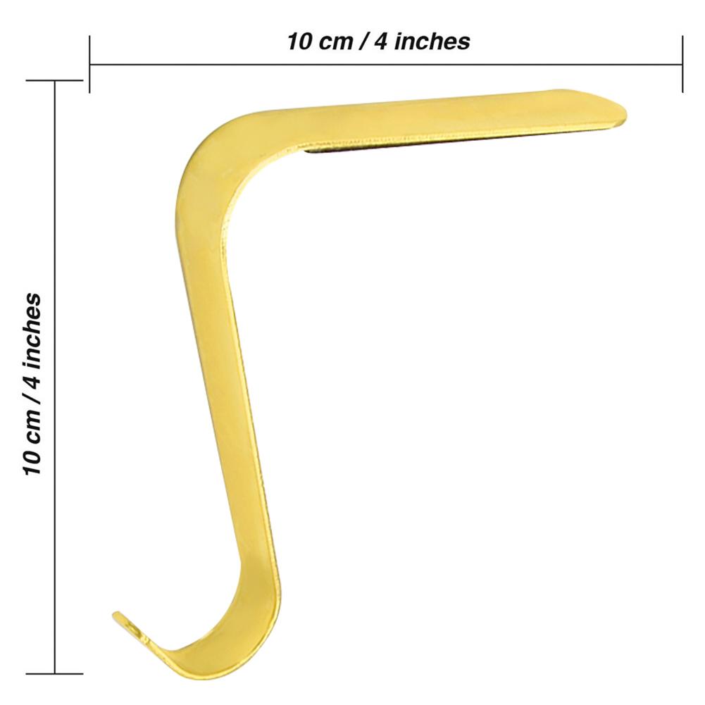 Christmas Stocking Holders Hooks Metal Fireplace Stocking Hanger Multi-Use Stocking Pendant Hooks for Home Xmas Party Decor