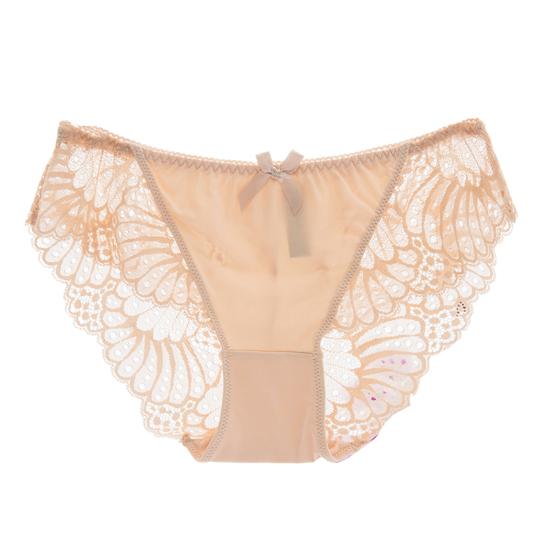 Trendy Women Underpants Low Waist Cooling Elastic Pure Color Lady Briefs for Inner Wear