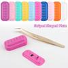 100PCS Adhesive Eyelash Glue Pallet Strip Shaped Plastic Gasket Palett Lash Adhesive Stand Pads
