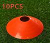 10pcs Football Training Sign Disk Obstacle Sign Cone Kids/Adult Agility Exercise Obstacle Avoidance Football Sports Accessories