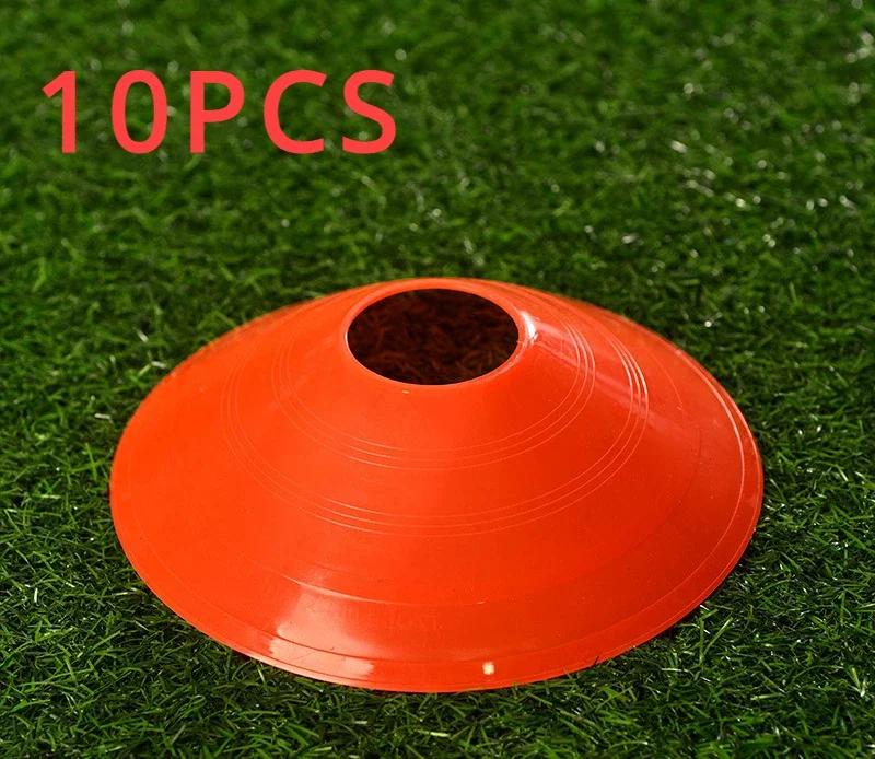 10pcs Football Training Sign Disk Obstacle Sign Cone Kids/Adult Agility Exercise Obstacle Avoidance Football Sports Accessories
