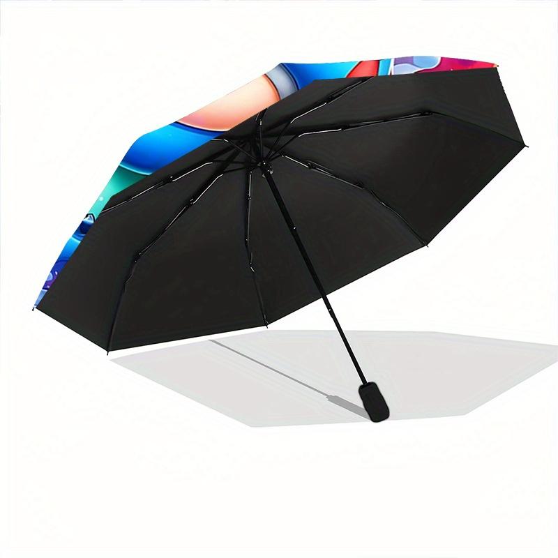 1pc Snow White and Stitch Pattern Umbrella, Fashionable, Personalized, High-Value Folding Umbrella, a Must-Have for Summer, 8-Rib Durable Ir