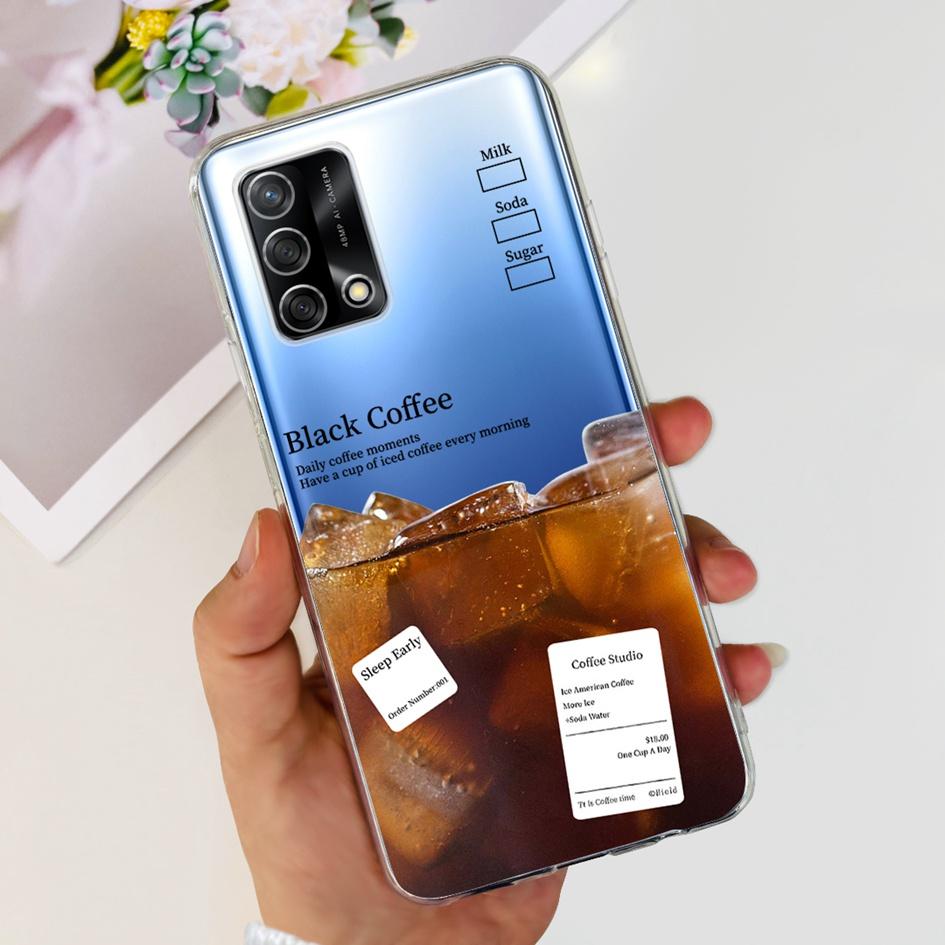 For Oppo Reno 6 Lite Case CPH2365 Reno6 Lite Cover Fashion Butterfly Flower Soft Silicone Funda on OPPO A74 A95 4G CHP2219 Cases