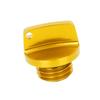 A ABSOPRO Universal Motorcycle Filler Cap Screw Cover Plug Gold Tone