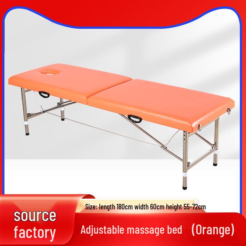Портативная складная массажная и физиотерапевтическая кровать с двойной балкой для домашнего использования