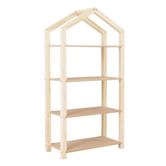 Etagère cabane TALLY bois naturel