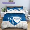Bochum Pattern Bedding Home Decoration Birthday Gift (1 * duvet cover + 2 * pillowcase, without core)