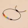 2Pcs Boho Charm Rainbow Heart Bracelet Adjustable Friendship Braided Bracelet  Friends