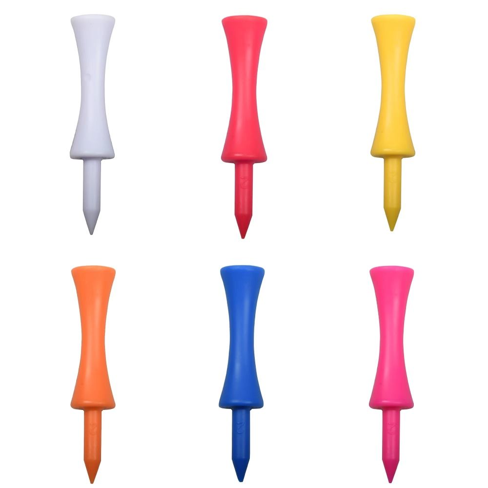 100 шт. Пластиковая гольф-резиновая подставка 68 мм Подставка для тренировок по гольфу Профессиональная подставка для гольфа Аксессуары для гольфа