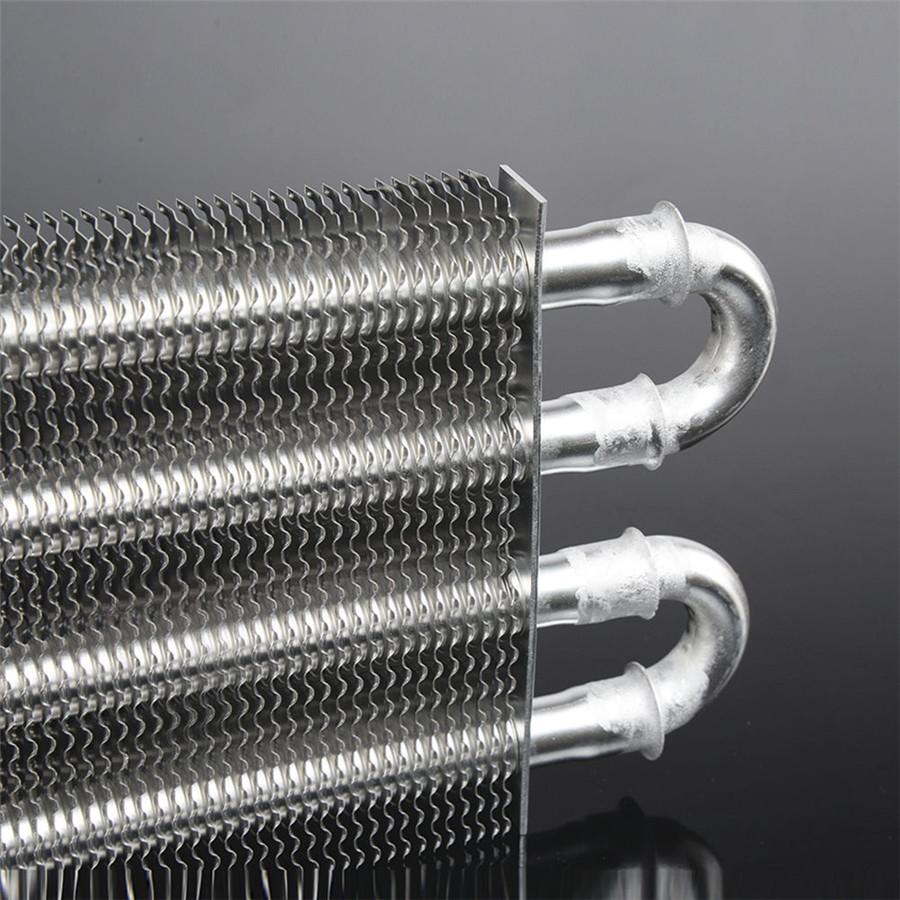 Алюминиевый 4-рядный удаленный масляный радиатор трансмиссии/Комплект переходника радиатора для автоматической/механической коробки передач