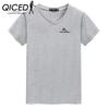 Summer Short-sleeved T-shirt Men's V-neck Trend Bottom Shirt