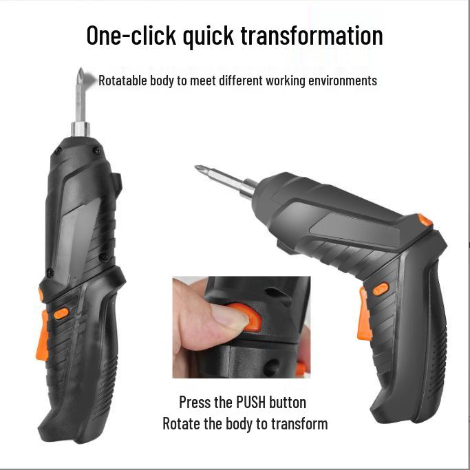 Rechargeable Mini Electric Screwdriver Set with Lithium Battery - Compact Household Drill and Power Tools for Screws