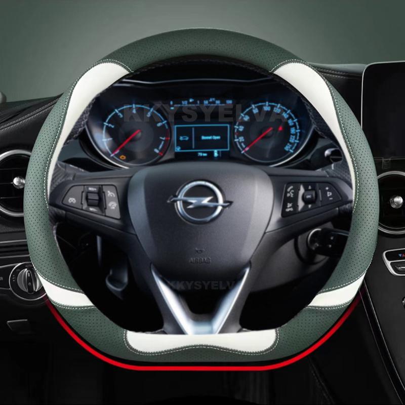 Автомобильный чехол на руль D-образной кожи для Opel Astra 2015-Corsa Combo Mokka 2018-Grandland X Insignia CT