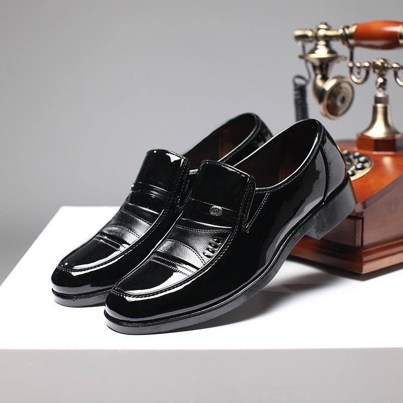 New British men's shoes Casual low cut business footwear versatile small leather shoes Comfortable male shoes Zapatos