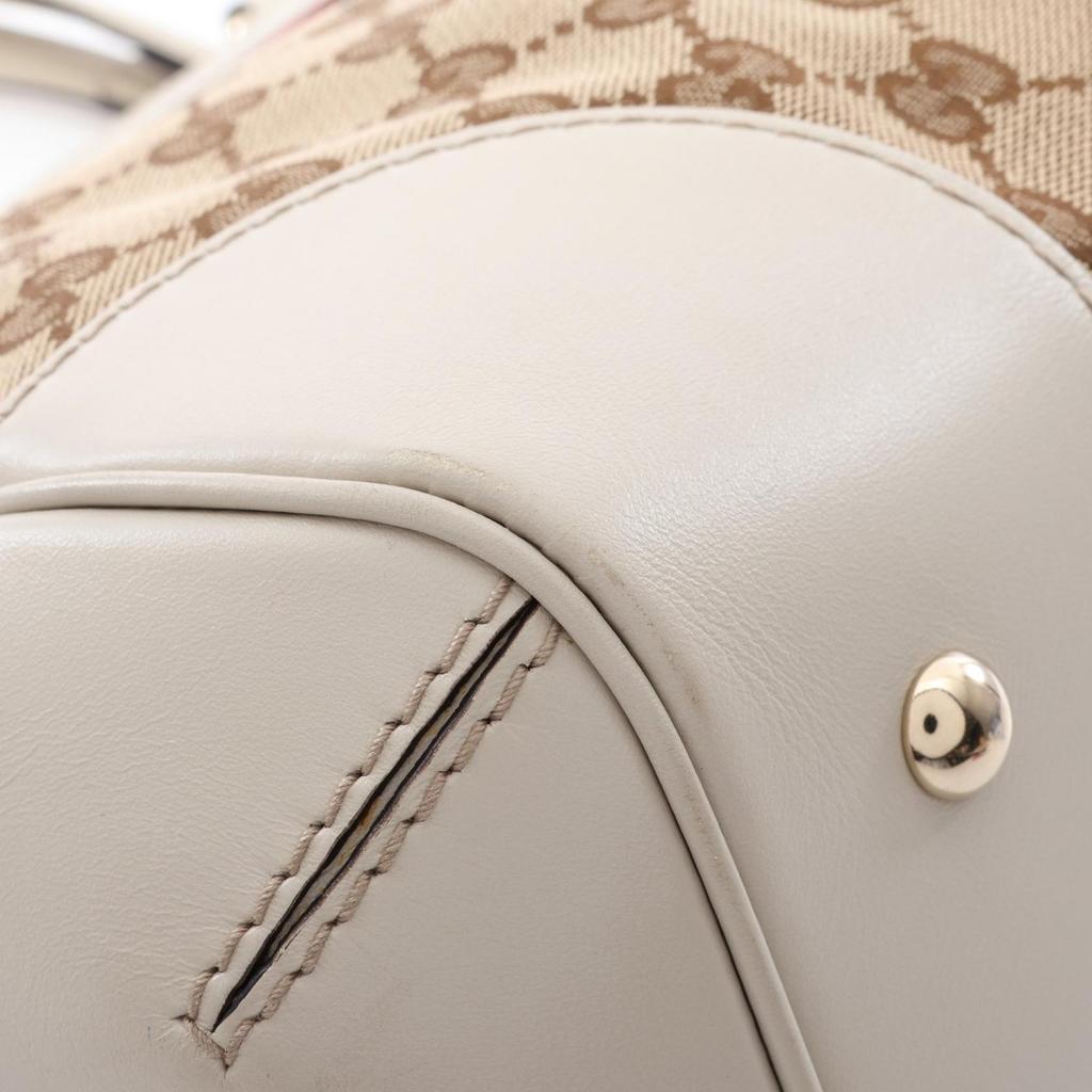 Used GUCCI Mayfair GG Canvas Sherry Line Tote Bag 257063 canvas leather Beige Beige Multicolor Used Women
