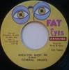 7-дюймовая пластинка GENERAL DEGREE - When You Want Me NONE Fat Eyes Record Ямайский Регги, Ска и Даб Б/У