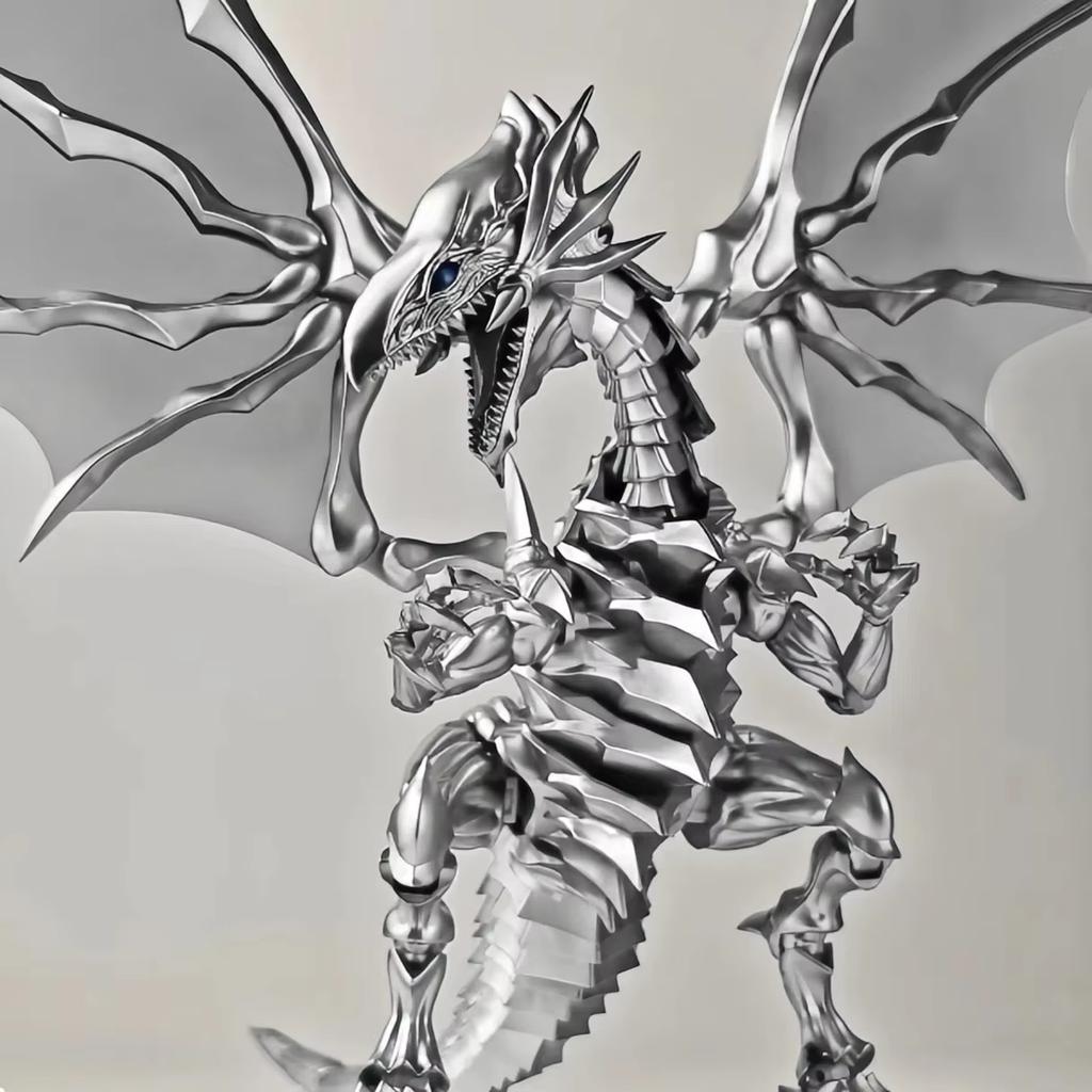 Yu-Gi-Oh Высокомерный Дракон Белоглазый Белый Дракон Сборная Модель Фигурка - Настольное Украшение Идеальный Подарок на Праздник или День Рождения