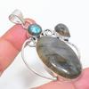 Labradorite Handmade 925 Sterling Silver Jewelry Pendant 2.64" K6w24